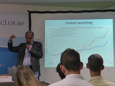Prof. Mojib Latif vom GEOMAR erläutert die drei wichtigsten Bedrohungen des Meeres