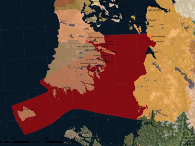 La marée rouge entre Chiloé et le continent (graphique Economia para todos)