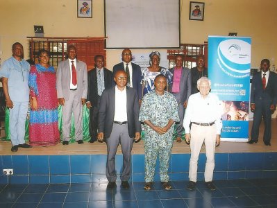 At the front row are (from the left) Prof. Eyo E. Antai (HOD), Biological Oceanography Department, Prof. Francis Nwosu of the Biological Oceanography Dept, Faculty of Oceanography and Prof. Sieghard Holzlohner of the Institute of Oceanography, UNICAL