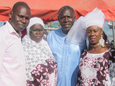 Aliou Sall with part of the PARASE team, Khady Sarr, the General Secretary (2nd from left)
