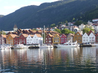 Waterfront houses in the old style are part of the UNESCO World Heritage Site