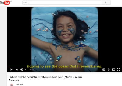 Bild aus Michelle Lutans Video tituliert Where did the beautiful, mysterious blue go?