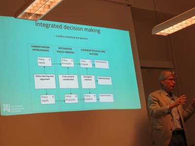 Mans Nilsson commented on the challenges of integrated decision making