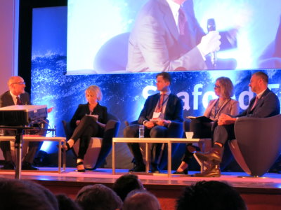 Panel discussion at the MSC event at the 2018 Brussels Seafood Fair