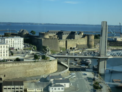 Brest - il vecchio castello di Vauban che protegge l'entrata nel fiume Penfeld